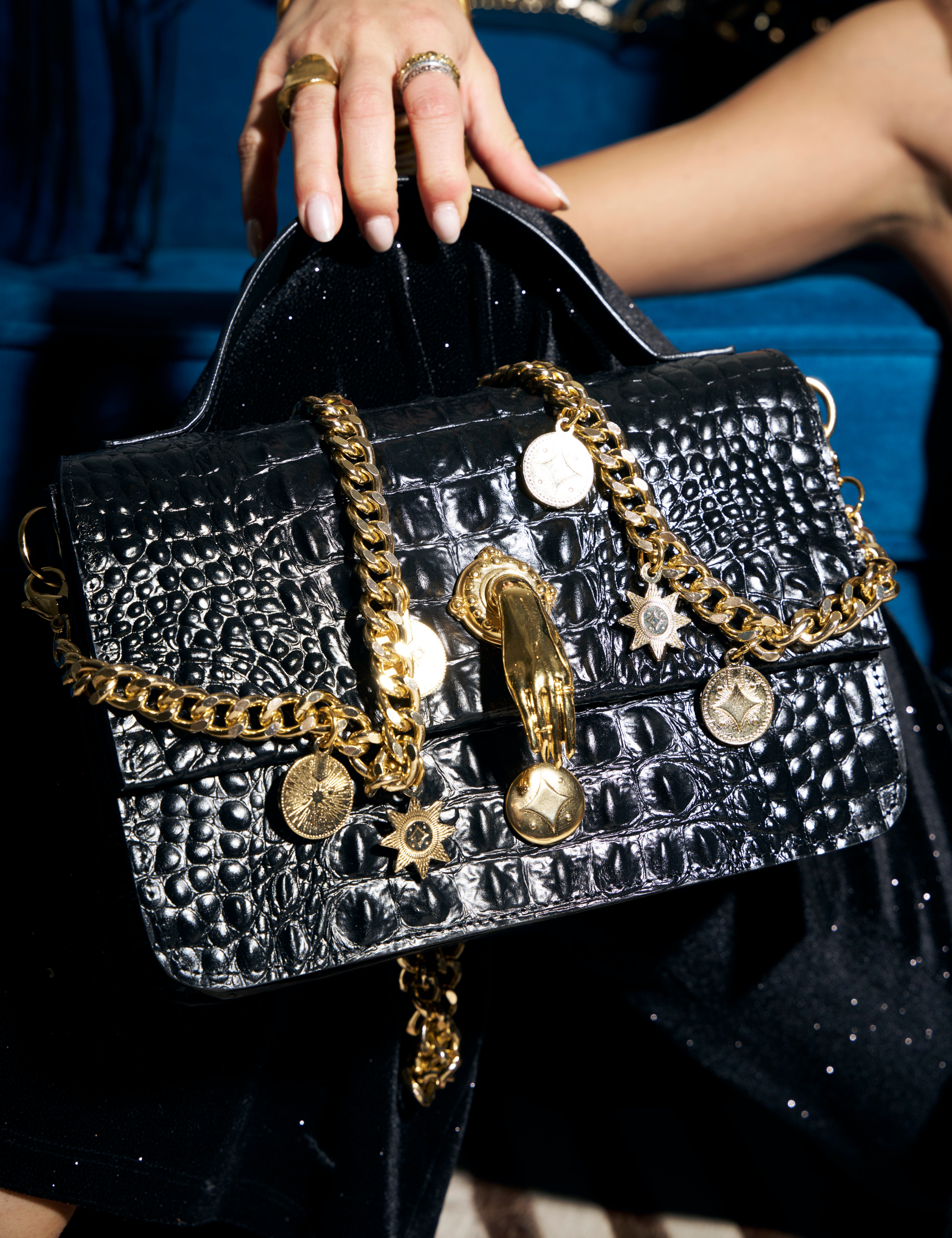 Classic Midi Bag Gilded Lure Coco Gold