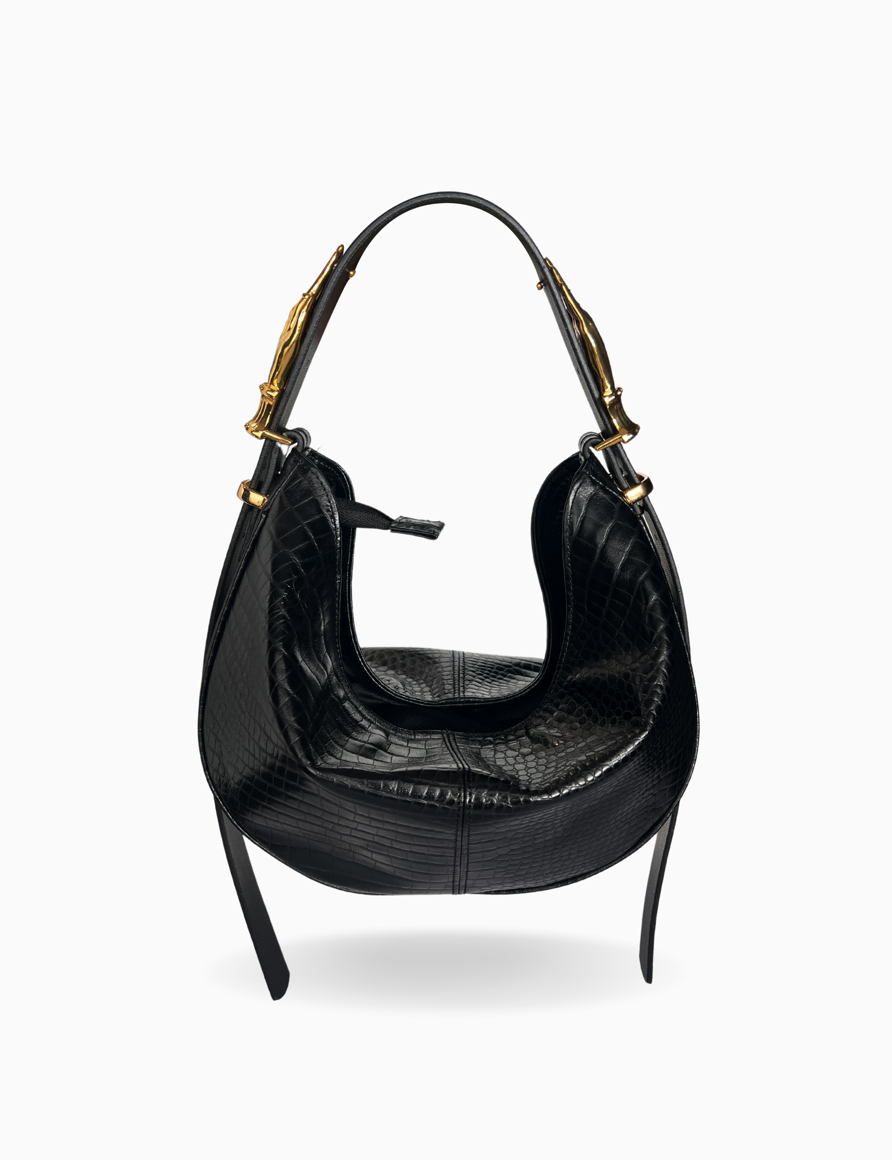 The Midi Hobo Bag Gilded Lure Lizard