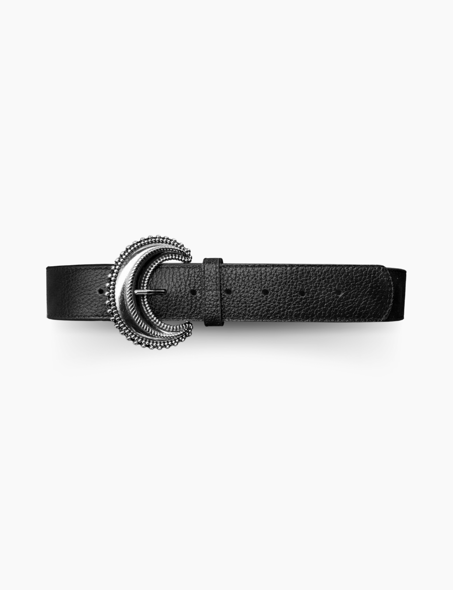 Boheme Belt Black Silver