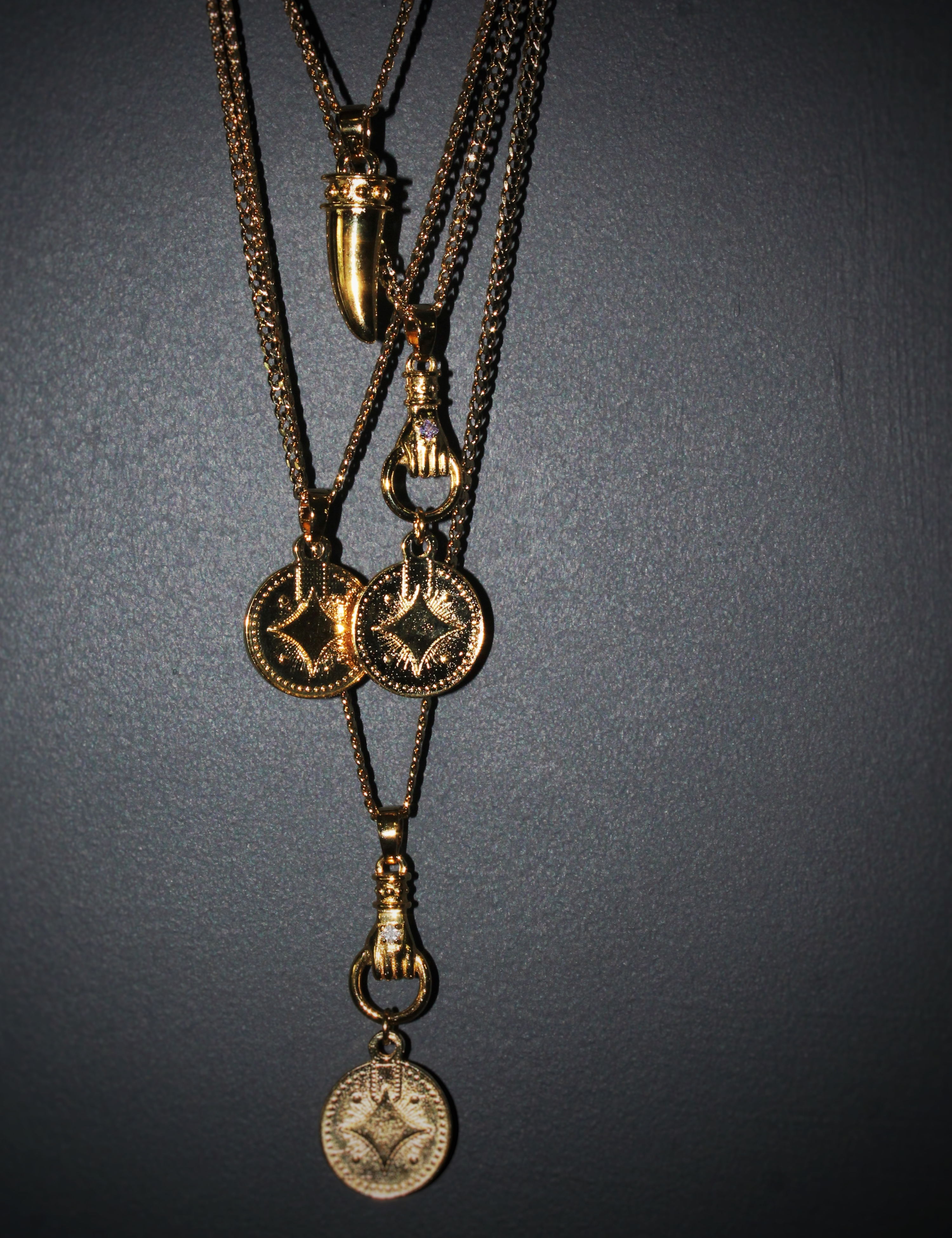 The Long Coin Charm Necklace