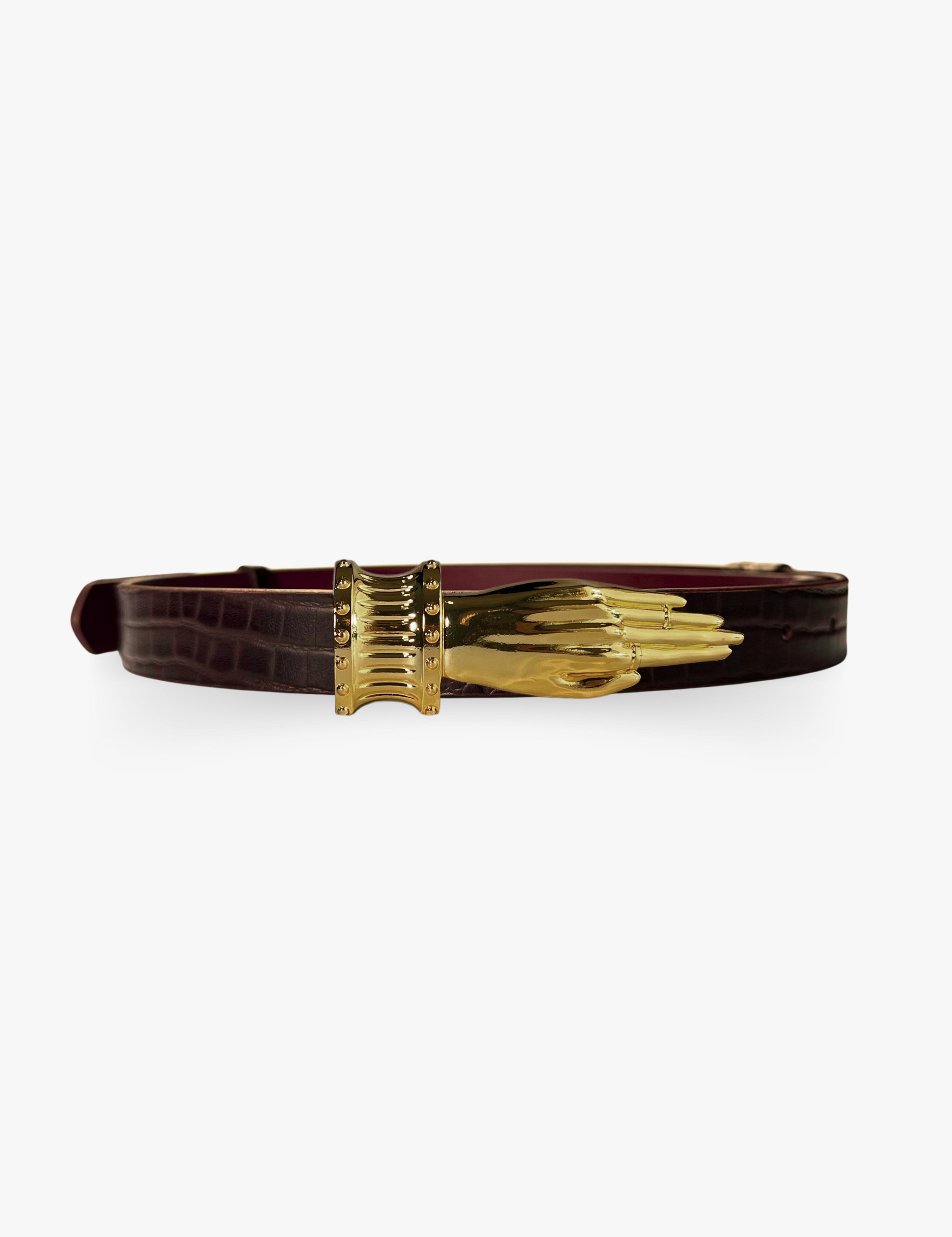 The Gilded Lure Belt Black Cherry