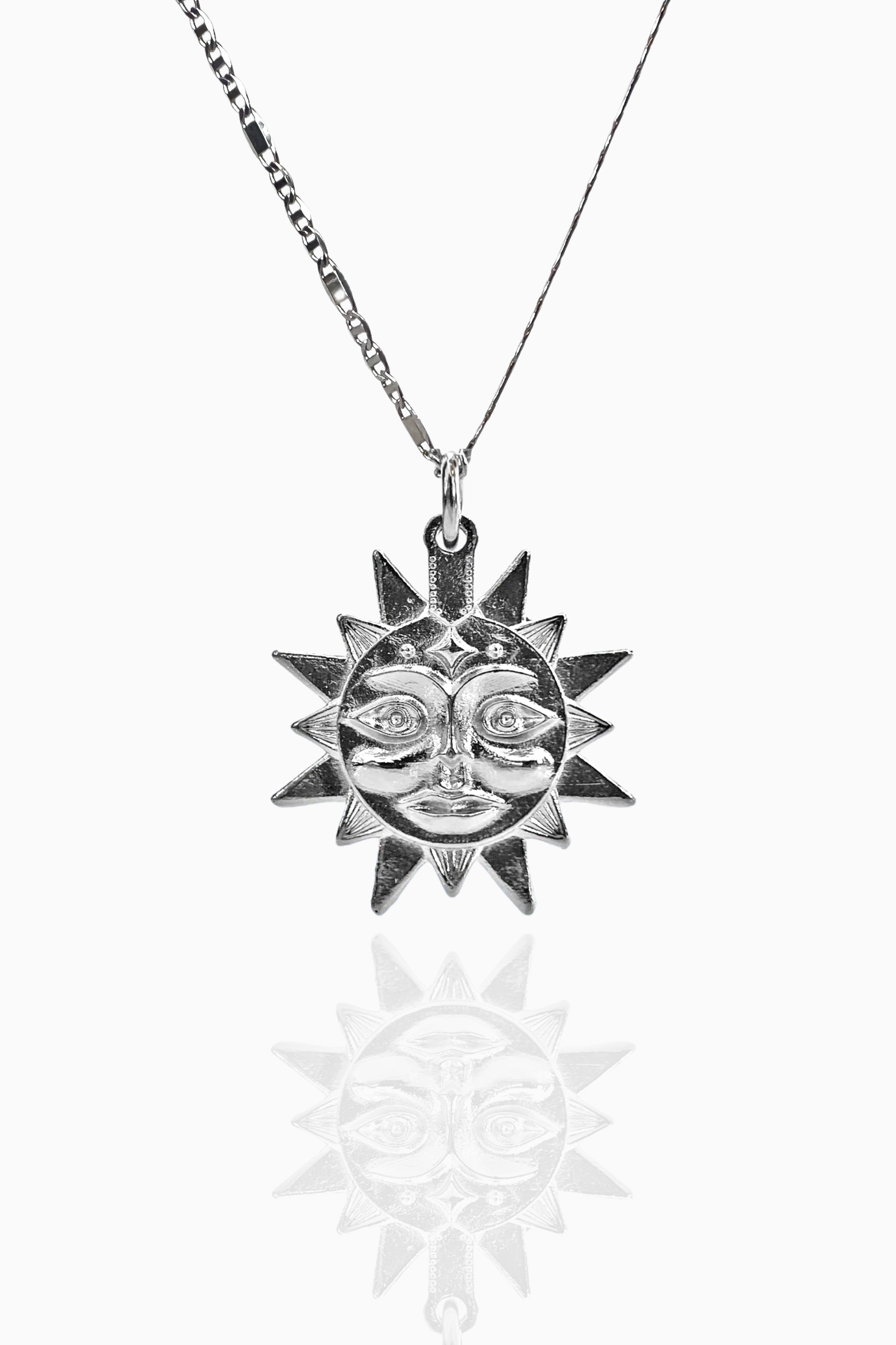 Stellar Silver Charm Necklace