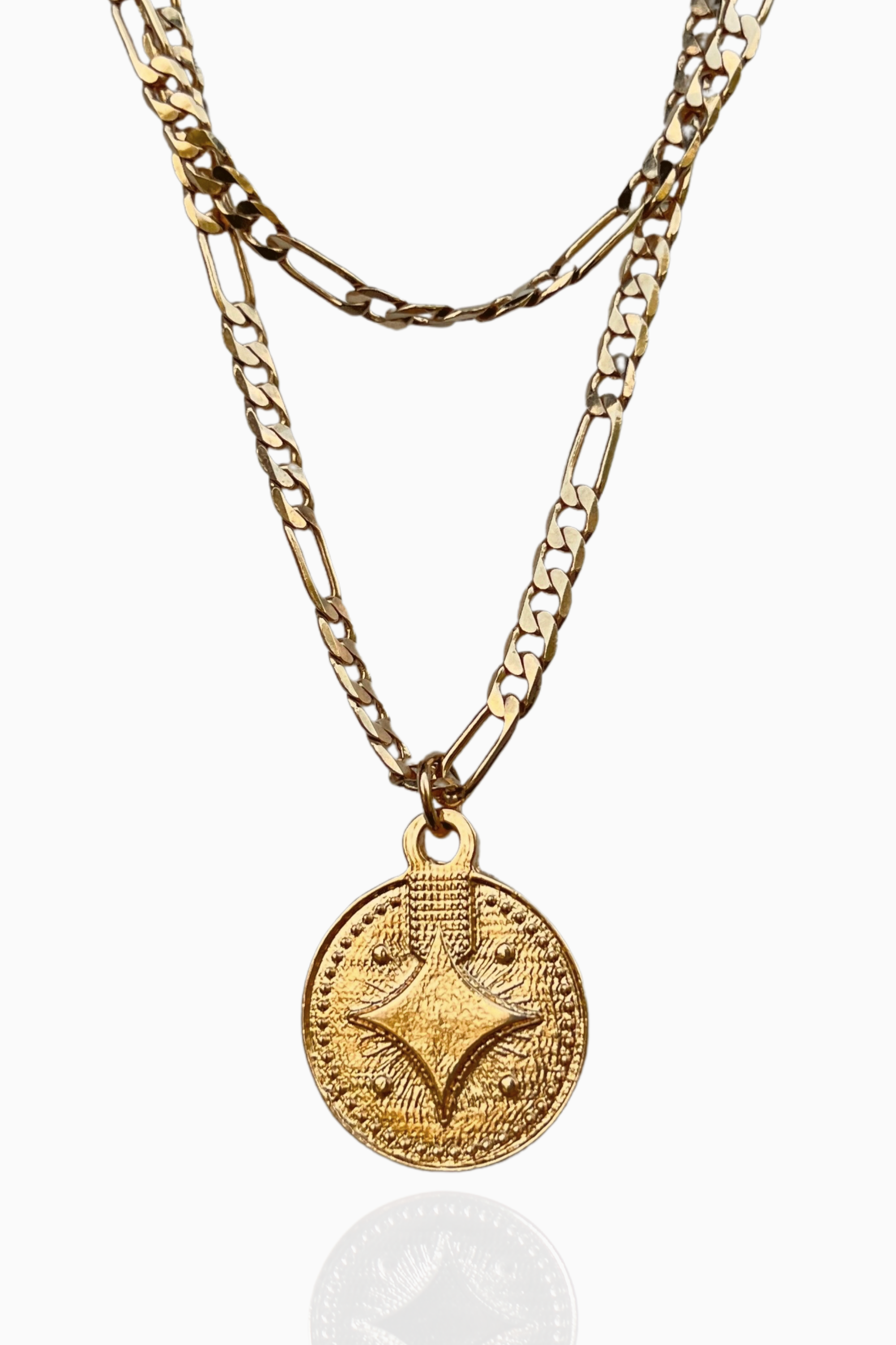Maxi Coin Gold Necklace